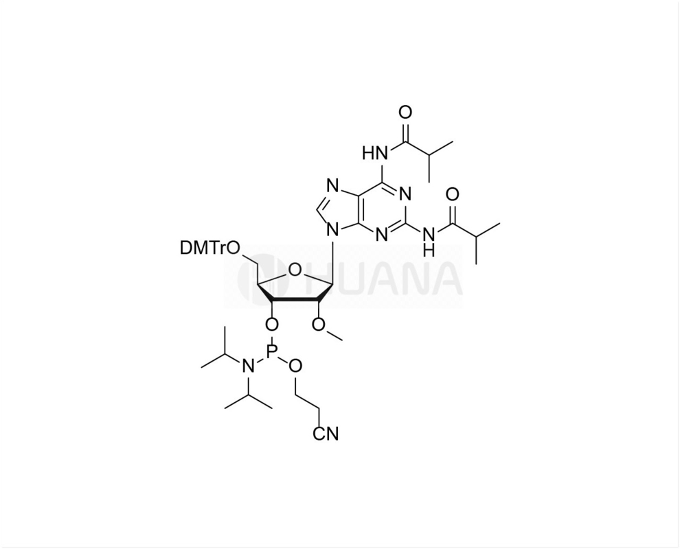 DMTr-2'-O-Me-N2,N6-Diibu-2-amido-rA-3'-CE-fosforamidita
