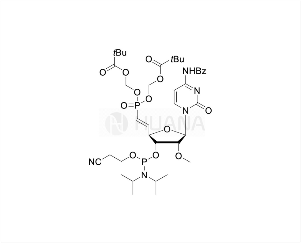 5'-POM-(E) - vinilfosfonato-2'-O-Me-rC(Bz)-3'-CE-fosforamidita
