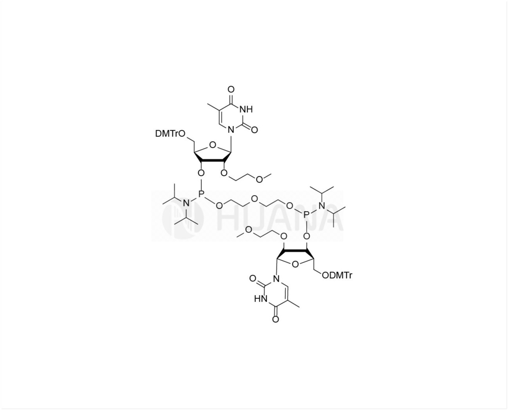 Di ((5'-O-DMTr-2'-O-MOE-rT-3'-oxy) - ((oxybis ((etan-1,2-diil)) - bis ((diisopropilfosforamidita)