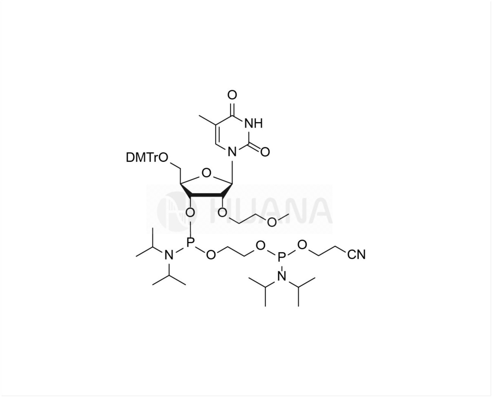 5'-O-DMT-2'-O-MOE-rT-3'- ((2-cianetoxi) ((diisopropilamino) fosforamidita) - etilo-diisopropilfosforamidita